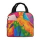 thumbnail image 1 of Disketp Colorful Parrot Jungle Dream A Bolsa Térmica para Almuerzo para Hombre y Mujer, Ideal para Trabajo, Senderismo y Picnic, 1 of 8