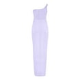 thumbnail image 4 of Fewfanhot Women Dresses One Shoulder Dresses Sleeveless Party Club Guest Bodycon Midi Dress, 4 of 4