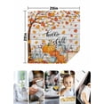 thumbnail image 4 of Fall Pumpkin Cloth Napkins Set of 4 Reusable Dinner Napkins, Orange White Thanksgiving Maple Leaf Cocktail Napkin Washable Table Napkins for Wedding/Holiday Party/Baby Shower 20"x20", 4 of 7