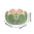 thumbnail image 4 of Matoen Dog Bed, Cat Calming Bed, Flower Shape Faux Fur Pet Donut Cuddler Round Plush Bed for Large Medium Small Dogs and Cats, 4 of 5