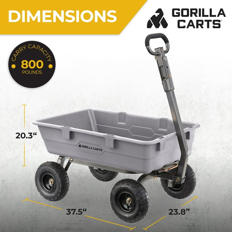 Let Gorilla's Poly Yard Cart do the heavy lifting and hauling, now down to  $118 (Reg. $150+)