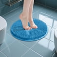 thumbnail image 5 of Foot Back Cleaning Pad, Shower Foot Scrubber Mat, Foot Washer Exfoliating Bath Wash Pad for Men and Women, Non Slip Bathtub and Shower Mat, Blue, 5 of 9