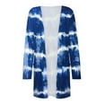 thumbnail image 4 of Vedolay Womens Fashion Cardigan Drape Open Front High Low Hem Sweater Blue,2XL, 4 of 4