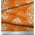 thumbnail image 2 of Soimoi Polyester Crepe Fabric Filigree Damask Print Sewing Fabric Yard 42 Inch Wide, 2 of 3