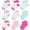 Pink Purple, variant on Rising Star Unisex Non Slip Low-Cut Grip Socks for Infants and Toddlers (9 Pack)