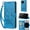 S3Blue, variant on TECH CIRCLE For iPhone 11 Wallet Case,Folio Flip Kickstand Shockproof Protective PU Leather Cover with Card Slot Cash Pocket Carrying Wrist Strap for Apple iPhone 11 6.1" 2019,Blue