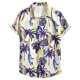 thumbnail image 1 of Playeras Y Camisas Para Hombre Camiseta de manga corta con estampado hawaiano informal a la moda de verano para hombre, ropa de playa (Yellow, M), 1 of 7