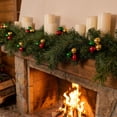 thumbnail image 3 of Christmas Ornaments, Christmas Gifts, 5Pcs Artificial Leaves Branches, Christmas Ball, for Xmas Tree, Home, Party, Holiday Christmas Decorations, 3 of 3