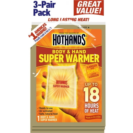 HotHands Body & Hand Super Warmers, 3ct
