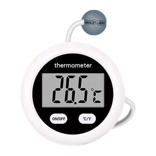 Termómetro del acuario Celsius Fahrenheit Escalas duales Tank de peces magnéticos Ronda de 52 cm