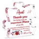 thumbnail image 1 of Placa decorativa acrílica con forma de tía Bdayption de 12 x 12 x 1,5 cm, 1 of 7