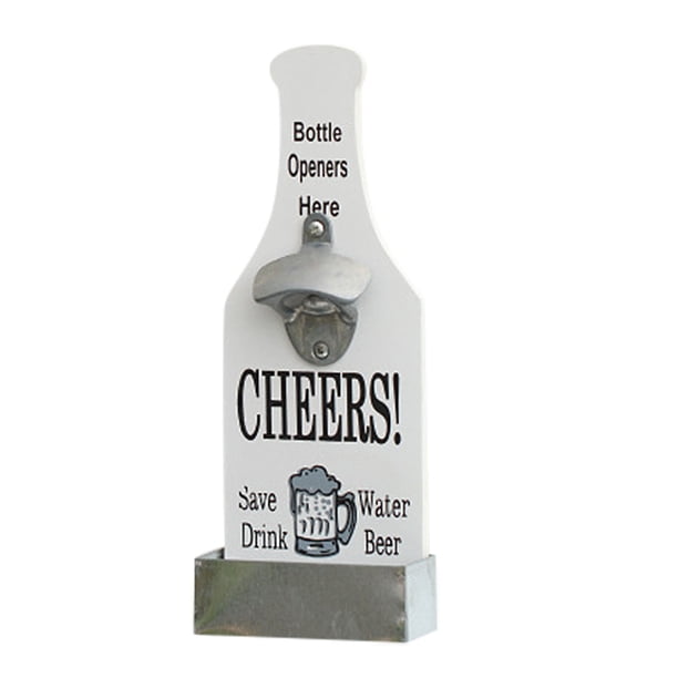Abrelatas Abridor de botellas de pared - Abridor de cerveza vintage para amantes de la cerveza Abridor de botellas