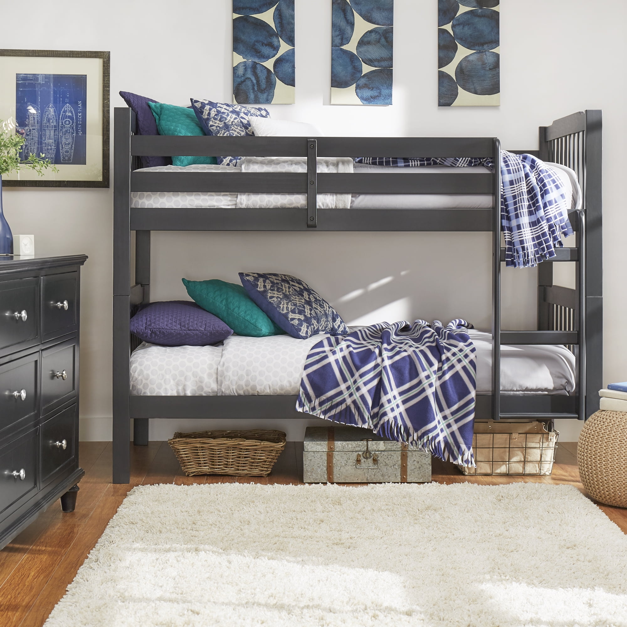 Chelsea Lane Elise Convertible Twin Over Wood Bunk Bed Chelsea Lane Elise Convertible Twin Over Wood Bunk Bed Multiple Finishes Com