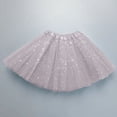 thumbnail image 2 of Alkepwun Tulle Skirts for Women Elastic High Waist Sparkling Sequins Puffy Tutu Skirt Lightweight Breathable Comfort Pleated Mini A Line Ballet Skirt, 2 of 3