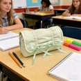 thumbnail image 2 of Msgweeeg Pencil Bags Pencil Cases Standing Pencil Case Desktop Organizer Large Capacity Stationery Storage Bag Upright Zipper Holder for Home Office Desk Use, 2 of 7