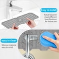 thumbnail image 4 of Silicone Faucet Mat Water Catcher Mat Foldable Absorbent Pad Dish Drying Mat Water Splash Guard Behind Faucet Splash Proof for Kitchen Bathroom Drying 2Pcs Orange, 4 of 9