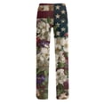 thumbnail image 7 of Independence Day Womens Pajama Pants Drawstring Stretch Funny Stars Print Pjs Casual 250th Anniversary Elastic Waist Pajama Pants, 7 of 7