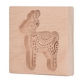 thumbnail image 3 of Wooden Carved Cookie Kitchen Gingerbread Press Stamp Embossing Mould for Baking Lovers, 3 of 7