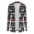 thumbnail image 4 of Women Christmas Cardigan Sweaters,Fleece Xmas Holiday Top Open Front Long Cardigan Soft Knit Christmas Tree Printed Sweater Spring Outfits 2025 Pullover Fall Winter Christmas Clothes, 4 of 4