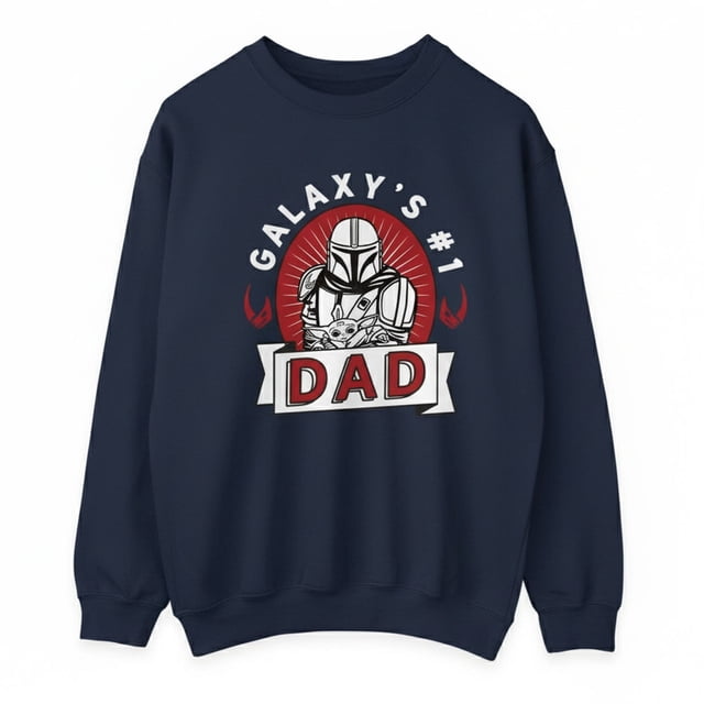 Star Wars Mandalorian Chandail Molletonné pour Homme Galaxy Dad