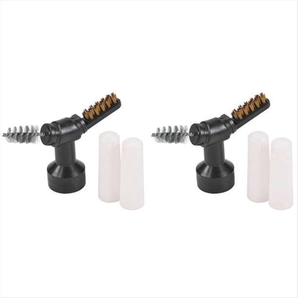 Juego de cepillos para limpiar los terminales de la batería del coche con cerdas de alambre de acero.