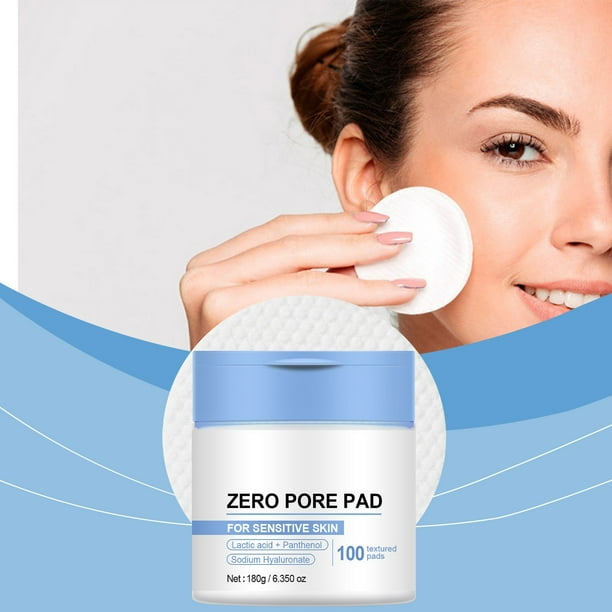 Almohadillas Tónicas Faciales Pore Pads 2.0 (100 Unidades, 80 Ml) | Almohadillas Exfoliantes Hidratantes | Almohadillas Tónicas Suaves de Doble Cara con Textura Transparente | Minimizan Las Líneas de