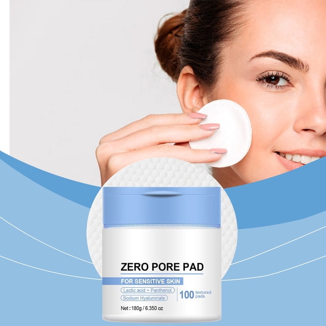 Almohadillas Tónicas Faciales Pore Pads 2.0 (100 Unidades, 80 Ml) | Almohadillas Exfoliantes Hidratantes | Almohadillas Tónicas Suaves de Doble Cara con Textura Transparente | Minimizan Las Líneas de