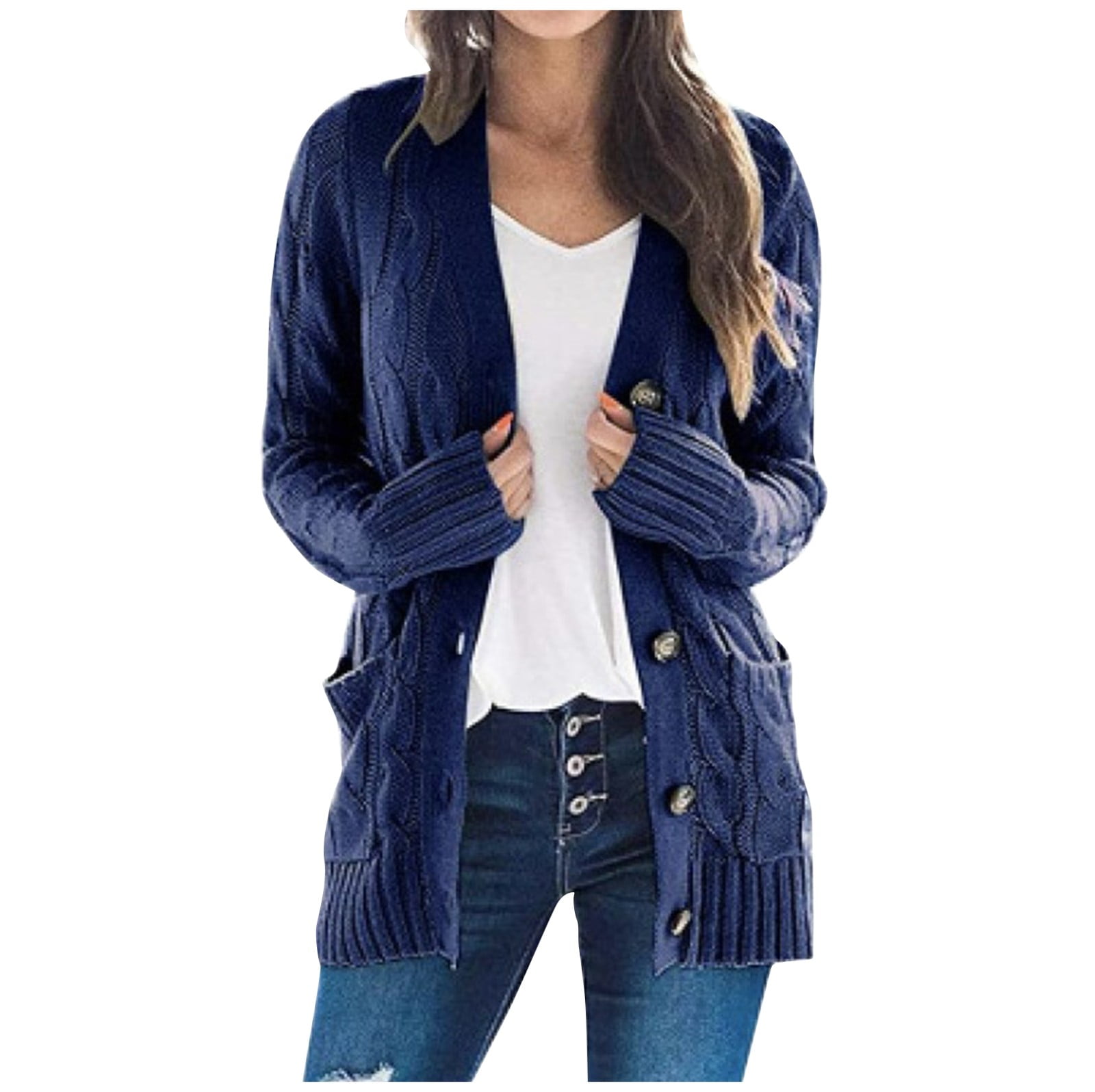 ladies navy cardigan size 14