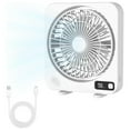 thumbnail image 5 of Dongrere Compact Table Fan Desk Fan Rechargeable Battery for Home, Office and Travel Use, 5 of 6