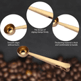 thumbnail image 3 of Cuchara de café con clip, 2 en 1 de acero inoxidable, 1 cucharada de cuchara medidora molida con clip para bolsa para café y té, 3 of 5