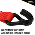 thumbnail image 4 of 1" x 10' Ratchet Strap w/ Vinyl Coated Wire Hooks - 2 Pack, 4 of 7
