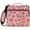Roses and Stripes Pattern, variant on Zipper Binder with Shoulder Strap 2 inch 3 Ring Waterproof File Folder Organizer Bag 500 Sheet Roses and Stripes Pattern