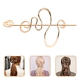 thumbnail image 4 of Pasador para el pelo, moño retorcido, horquilla de Metal, pasador para moño, tocado para mujer, 4 of 5