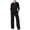 Black, variant on Aueoeo Womens Long Sleeve Jumpsuit One Piece Jumpsuit Zip Up Lapel Wide Leg Jumpsuit Rompers with Pockets
