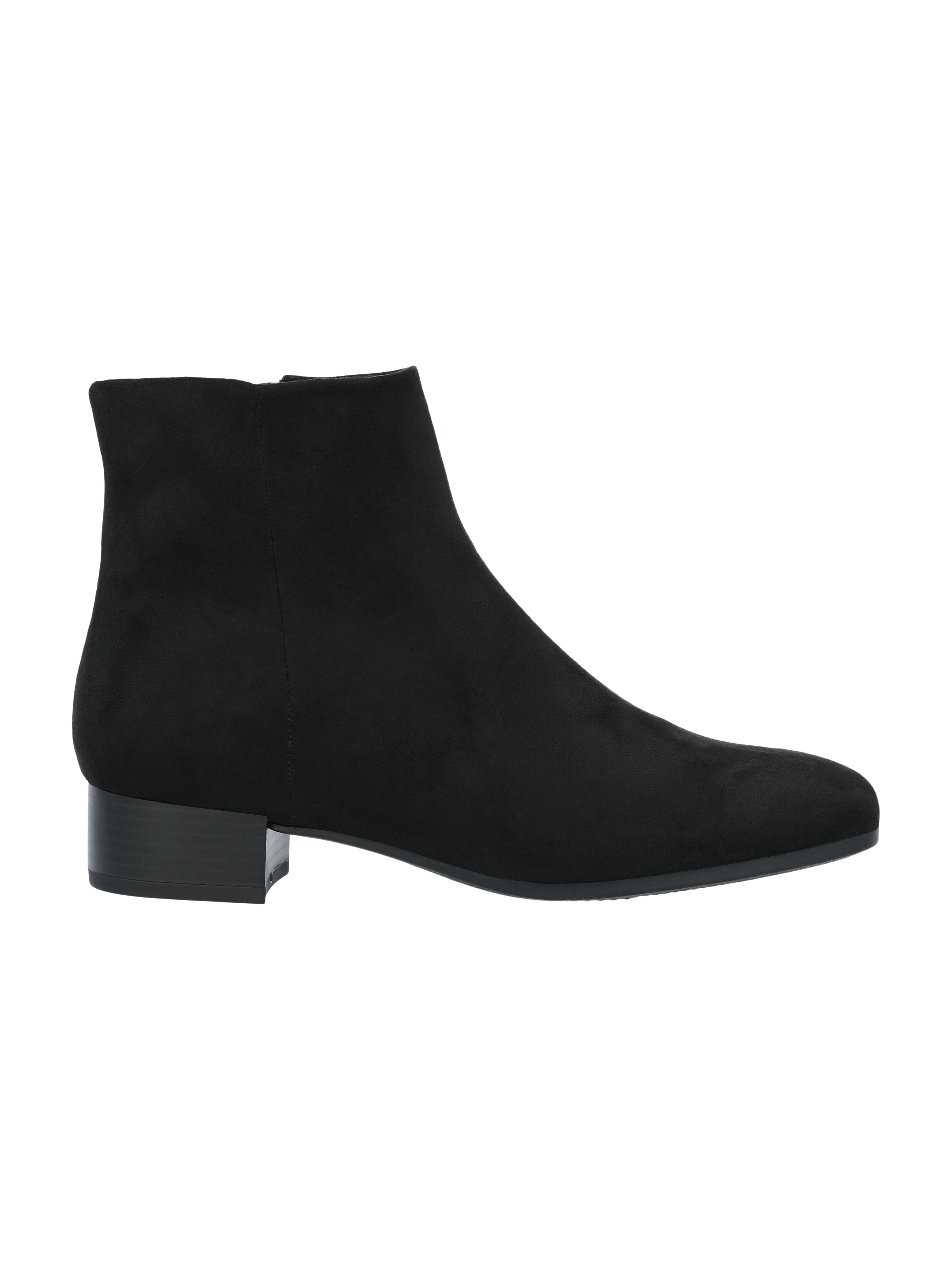 Time and Tru Women's Faux Suede Ankle Boots, Wide Width Available