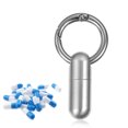 thumbnail image 3 of Decodeary Wide Application For Keychain Pill Holder Pills Safe Anywhere Silver Compact, 3 of 6