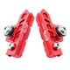 thumbnail image 2 of 2 pastillas de freno de bicicleta duraderas, para bicicleta de montaña de carretera, para llantas de fibra de carbono, anti Rojo, 2 of 8