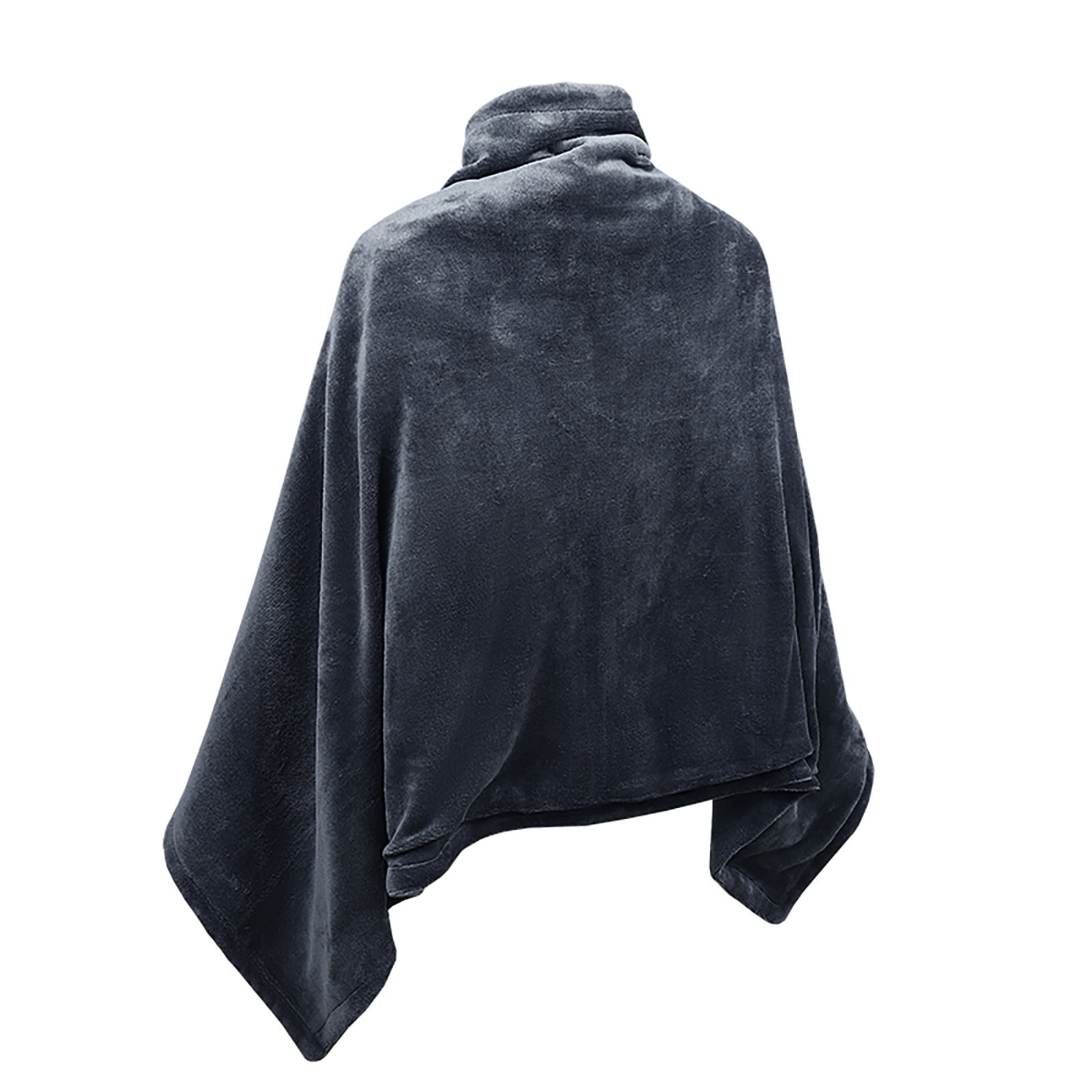 Wearable Heated Blanket Electric Throw Blanket Heated Shawl For Women Men Zip Up Heating Jacket Home Heated Body Warmer USB Coats Heated Scarf (86CM)