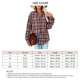 thumbnail image 6 of Women Plaid Top Button Down Long Sleeve Loose Autumn Winter Women Plaid Shirt Blouse Tops for Daily Work Party, 6 of 6