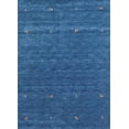 thumbnail image 1 of Ahgly Company Machine Washable Indoor Rectangle Contemporary Blue Dress Blue Area Rugs, 6' x 9', 1 of 7