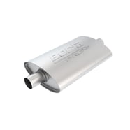 Borla Pro-XS 3in, 2-1/2in, 19in x 9-1/2in x 4in Oval Cen/Dual Turbo XL Muffler