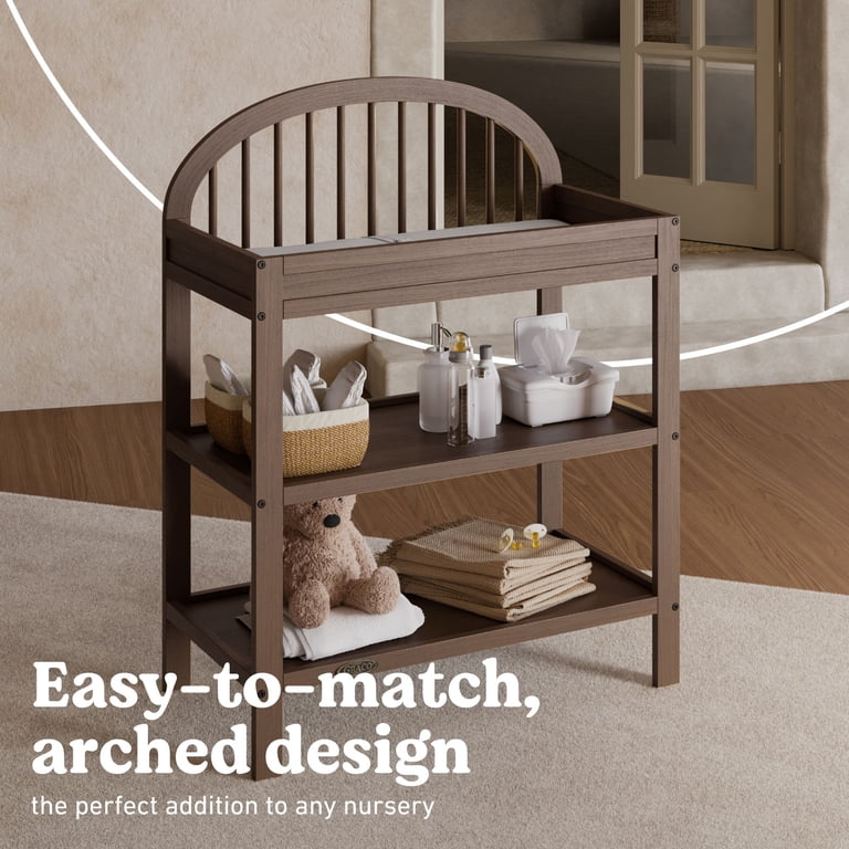 Graco Olivia Infant Wood Changing Table with Changing Pad