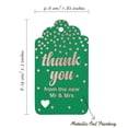 thumbnail image 5 of Inkdotpot Pack Of 100 ThankYou From The New Wedding Favor Paper Tags Craft Real Rose Gold Foil Hang Tags, 5 of 6