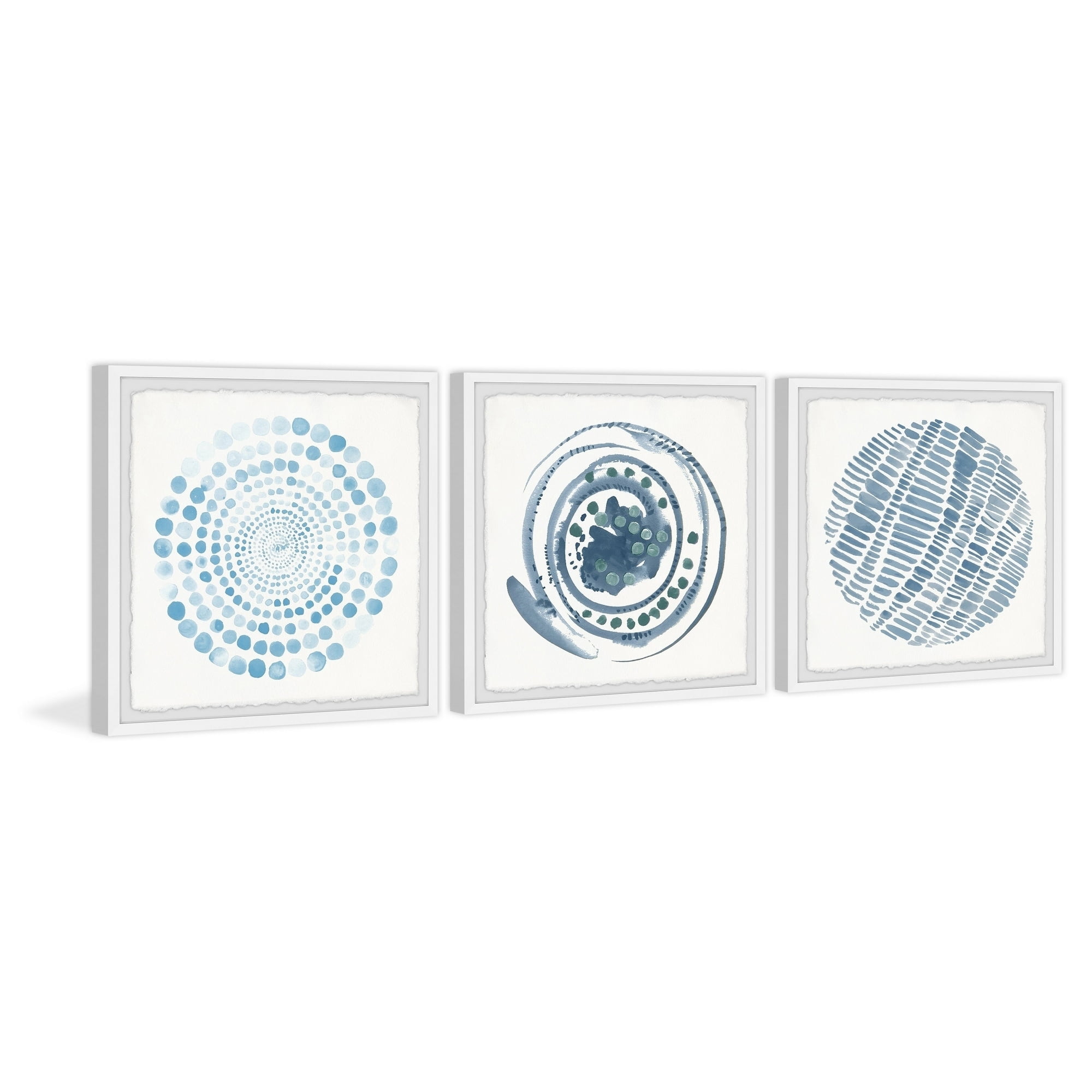 Blue Paradox II Triptych - Multi-color