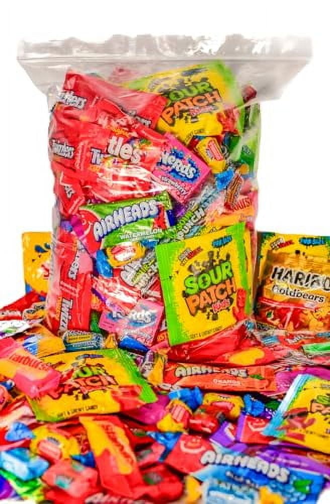 Assorted Bulk Candy Variety Pack-10 Flavors 5 Lbs Individually Wrapped Mixed Candy, Pinata Candy Bags, Fruit Mix Candy Packs For Classroom, Office, Birthday Parties, Kids, College Students & Adults