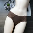 thumbnail image 2 of Women Lace Underwear Seamless Low Waist Briefs Soft Stretchy No Show Bikini Panties Female Invisible Slip Underpants, 2 of 8