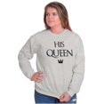 thumbnail image 5 of King Queen Matching Sets His Hers Women Plus Size Crewneck Sweatshirt Brisco Brands 2X, 5 of 6