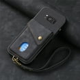 thumbnail image 2 of Wallet Case for Samsung S8 Plus,Retro Premium Leather Credit Card Holder RFID Blocking Case with Wrist Strap Stand Magnetic Clasp Flip Anti-Scratch Cover for Samsung Galaxy S8 Plus,Black, 2 of 7