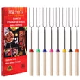 thumbnail image 1 of Palitos telescópicos para asar malvaviscos BBQStyle de 81 cm, set de 8 piezas, 1 of 7
