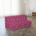thumbnail image 4 of Paisley Foldable Mattress, Oriental Floral Motif, 78.7" x 47.2", Magenta and Multicolor, by Ambesonne, 4 of 6